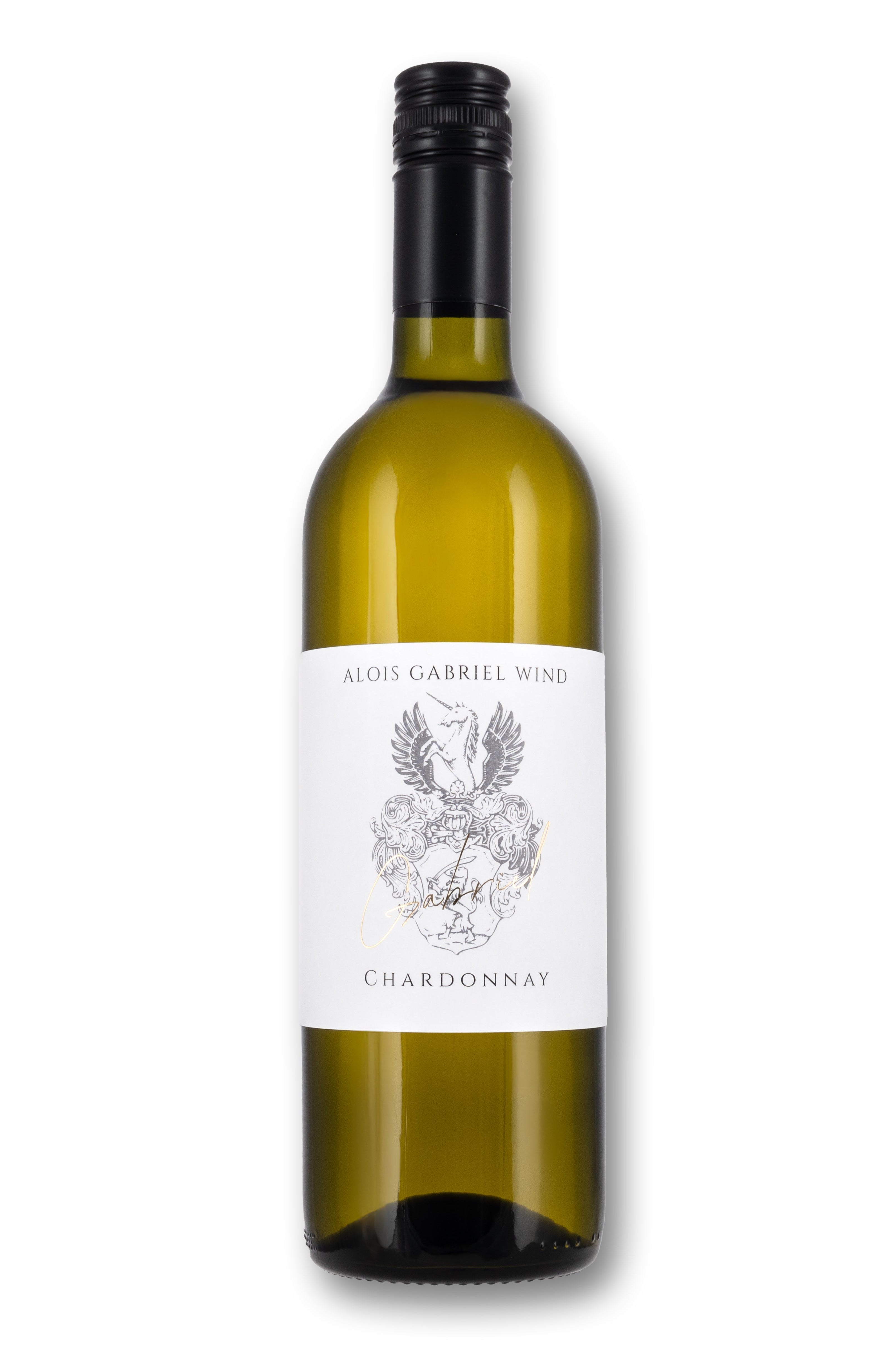 Chardonnay Weißwein Weinflasche Produktbild